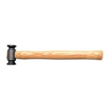 Hammer for double-headed hemmer for footwear and leather goods